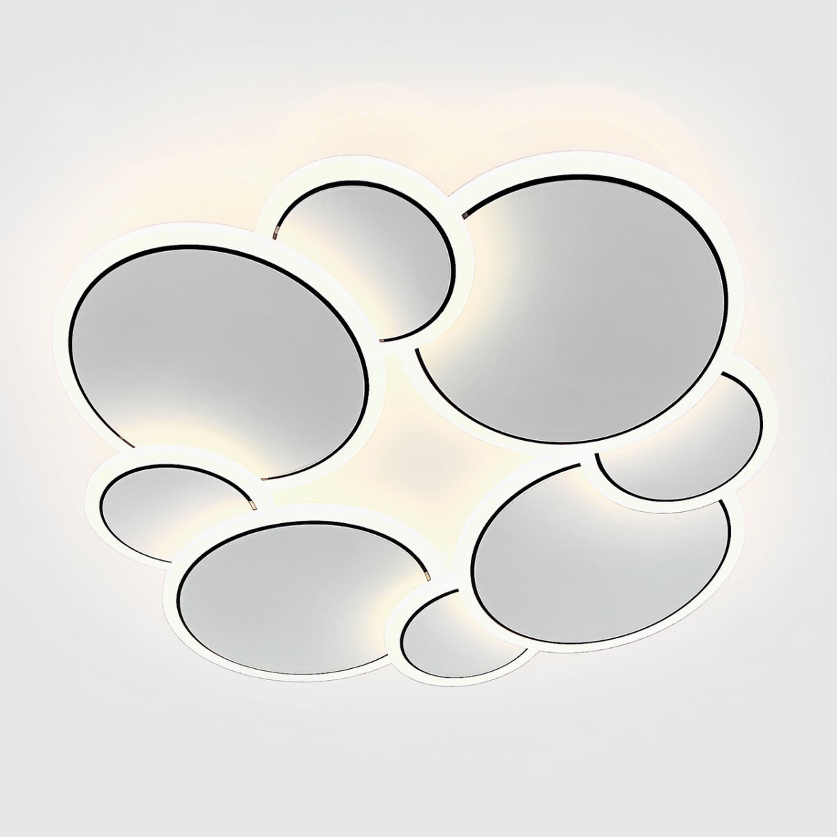 Світлодіодна LED люстра до 15 м² для будь-якого інтер'єру 80W (Z186-2 WHITE)