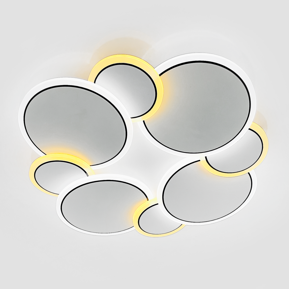 Світлодіодна LED люстра до 15 м² для будь-якого інтер'єру 80W (Z186-2 WHITE)