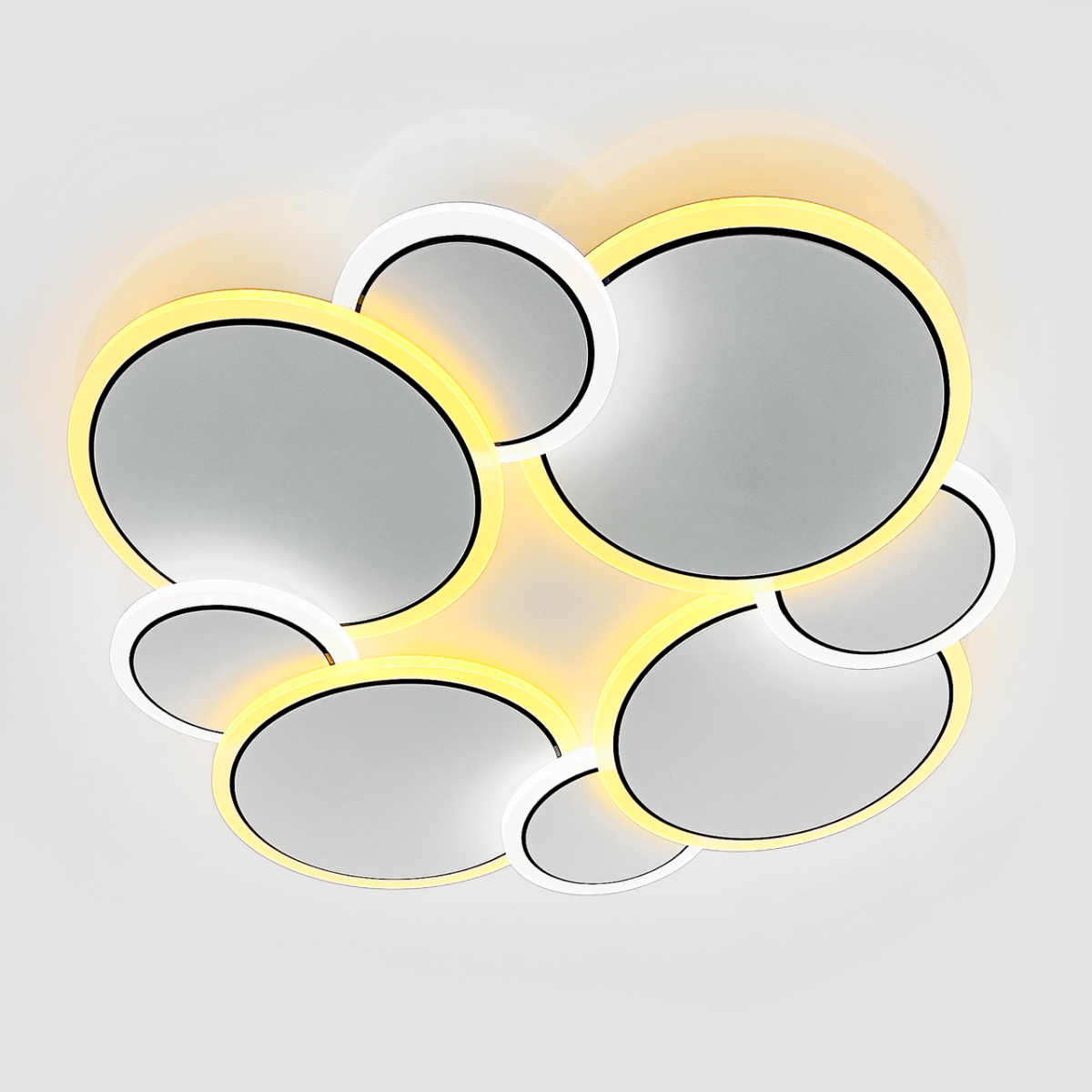 Світлодіодна LED люстра до 15 м² для будь-якого інтер'єру 80W (Z186-2 WHITE)