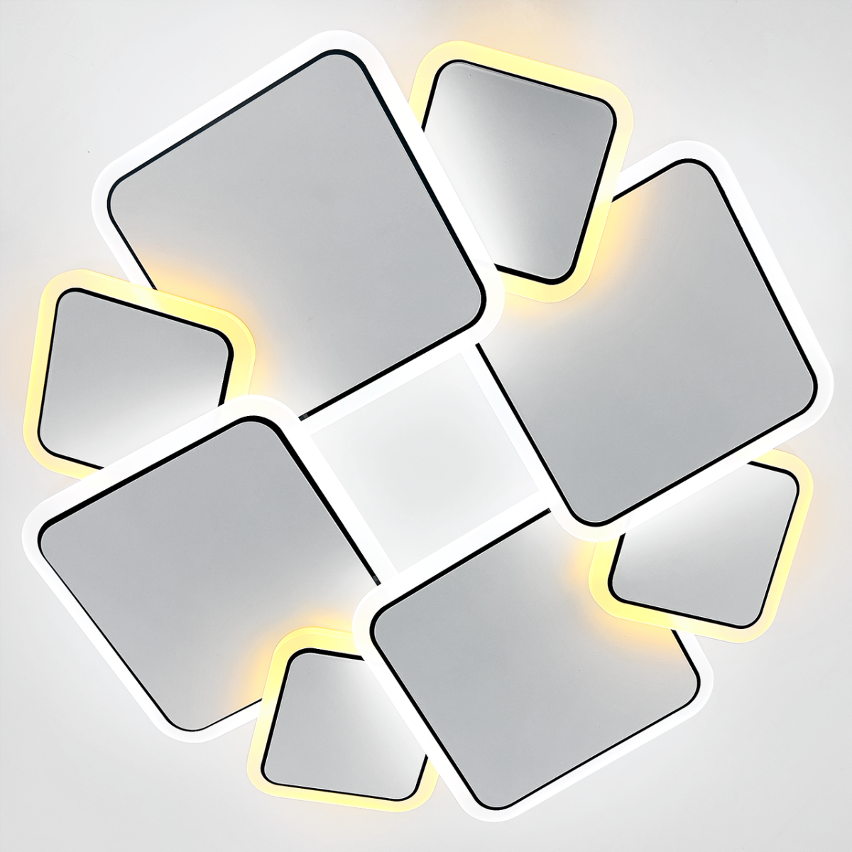 Стельова Led люстра до 15 м² круглої форми 50см 60W (Z186-1 WHITE)