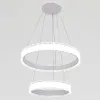 Підвісна LED-люстра до 20 м² біла два кільця 55W  (WG5127/60+40WH)