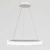 Люстра кільцева LED 60 см, біла, кришталевий ефект (WG5127/60WH)