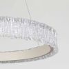 Люстра кільцева LED 60 см, біла, кришталевий ефект (WG5127/60WH)