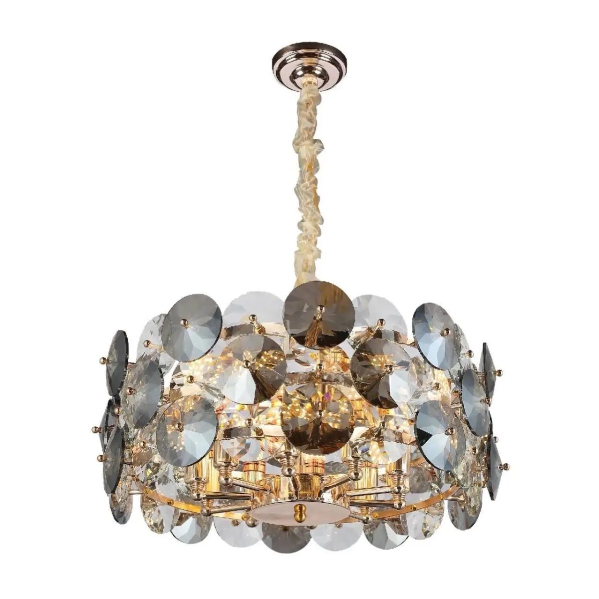 Підвісна кришталева люстра 60 см під лампу Е14 (Art-Deco Shimmer 7191/600)