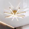 Сучасна Led люстра до 18 м² золотого кольору (W168/5GD)