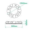 Біла кругла LED люстра 72W для кімнати до 18 м² ASTER