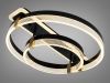 Світлодіодна Led люстра до 18м² сучасний дизайн чорний корпус Orbital Double Black