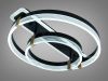 Світлодіодна Led люстра до 18м² сучасний дизайн чорний корпус Orbital Double Black