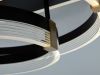 Світлодіодна Led люстра до 18м² сучасний дизайн чорний корпус Orbital Double Black