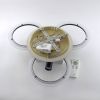 Люстра Led до 18 м² с пультом управления с поворотными спотами WOODY 70W-3 LR BLACK/WOOD