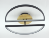 Led люстра до 15 м² с пультом управления  WOODY 75W BLACK/WOOD