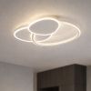 Стельова Led люстра до 16м² з пультом керування 70 Wt біла (1169)