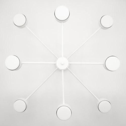 Сучасна люстра на 8 плафонів біла LUMINARIA RAY 8xGX53 (4+4) WHITE