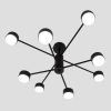 Сучасна люстра на 8 плафонів чорна  LUMINARIA RAY  8xGX53 (4+4) BLACK