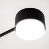 Сучасна люстра на 8 плафонів чорна  LUMINARIA RAY  8xGX53 (4+4) BLACK