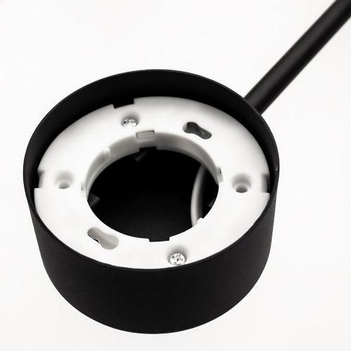 Сучасна люстра на 8 плафонів чорна  LUMINARIA RAY  8xGX53 (4+4) BLACK