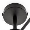 Сучасна люстра на 8 плафонів чорна  LUMINARIA RAY  8xGX53 (4+4) BLACK