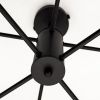 Сучасна люстра на 8 плафонів чорна  LUMINARIA RAY  8xGX53 (4+4) BLACK