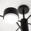 Сучасна люстра на 8 плафонів чорна  LUMINARIA RAY  8xGX53 (4+4) BLACK