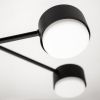 Сучасна люстра на 8 плафонів чорна  LUMINARIA RAY  8xGX53 (4+4) BLACK