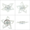 Led люстра з вентилятором до 18 м² форма лотос білий (FAN ELLA 72W+18W 5F)