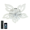 Люстра вентилятор Led 110Wt лепестки белая до 18 м² (FAN ASTRA 85W+18W 5F)