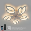 Люстра вентилятор Led 110Wt лепестки белая до 18 м² (FAN ASTRA 85W+18W 5F)