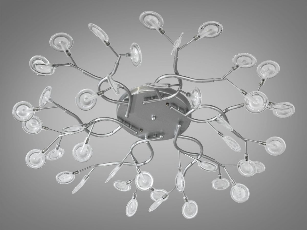 Стельова Led люстра до 20 м² "Світлячок" Art Deco X890-42C SL - 42 лампи G4