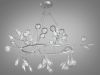 Люстра підвісна "Світлячок" в стилі Арт деко Y889-54C SL