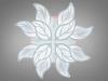 Люстра Led для великої кімнати до 35 м² з пультом 200 Вт (8028/8+4WH LED 3color)