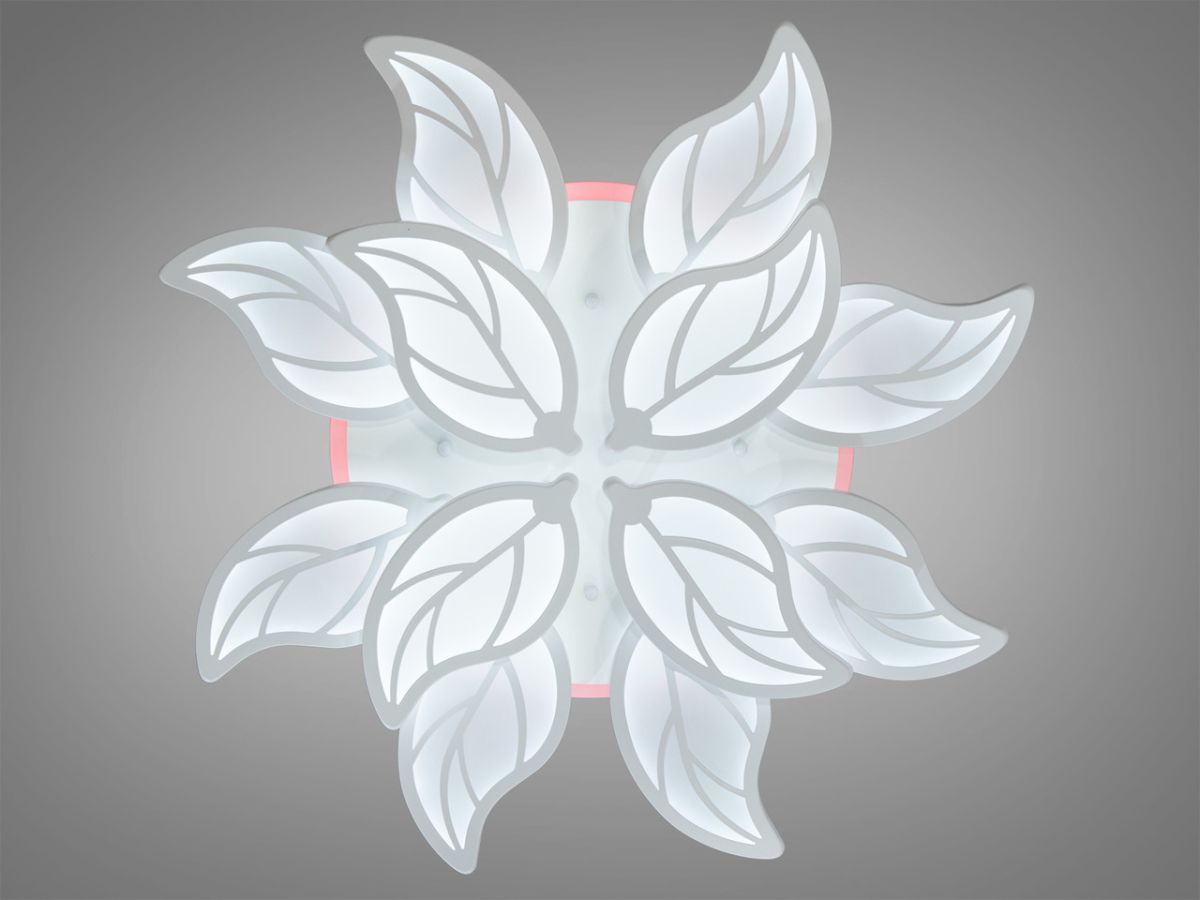 Люстра Led для великої кімнати до 35 м² з пультом 200 Вт (8028/8+4WH LED 3color)