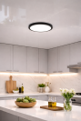 Світлодіодний Led світильник 22 Wt круглий 30 см чорного кольору (Eclipse Ring DL5R 22W Black)