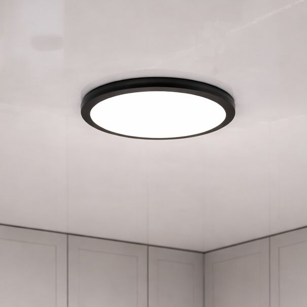 Світлодіодний Led світильник 22 Wt круглий 30 см чорного кольору (Eclipse Ring DL5R 22W Black)