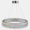 Велика кришталева LED-люстра 551/800CH (Хром, 80 см)