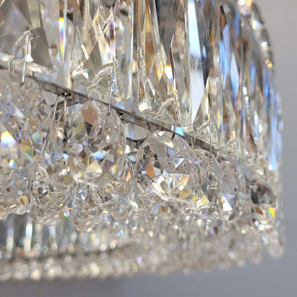 Велика кришталева LED-люстра 551/800CH (Хром, 80 см)