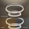 Подвесная Led люстра два кольца 160 Вт  STELLA 160W 2R BLACK