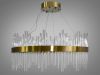 Кришталева LED люстра Alba Lux діаметр 58 см Стиль Бароко (839/600BR)