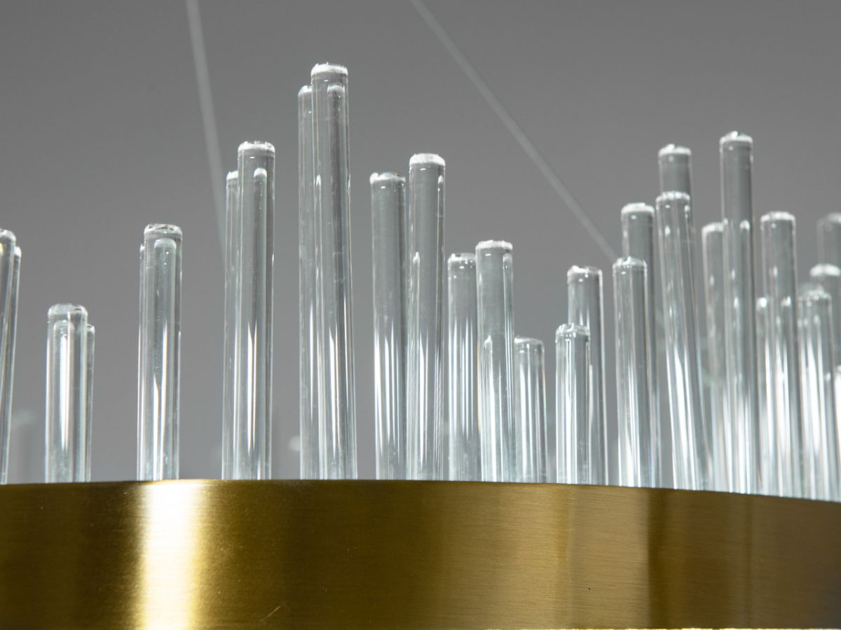 Кришталева LED люстра Alba Lux діаметр 58 см Стиль Бароко (839/600BR)