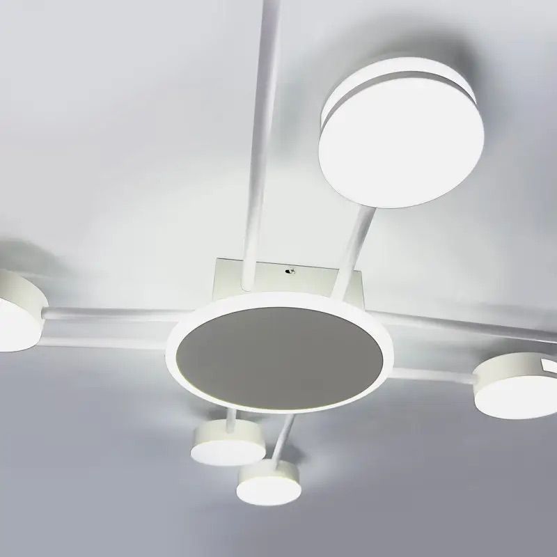 Люстра Led  до 20 м² білого кольору 94 см 134 Wt Stellar Beam