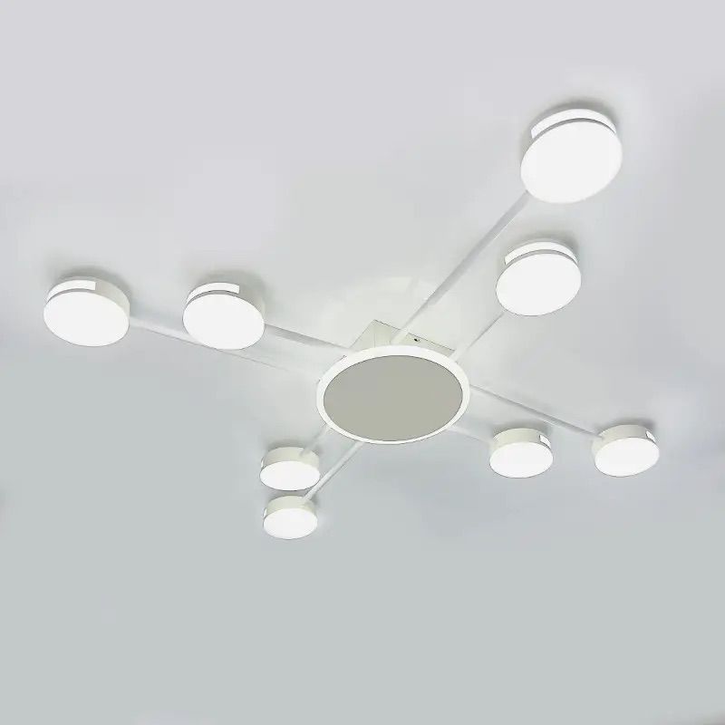 Люстра Led  до 20 м² білого кольору 94 см 134 Wt Stellar Beam