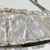 Кришталева Led люстра до 13м² срібна каблучка (562/500CH)