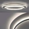 Кругла Led люстра до 15 м² у білому корпусі діаметр 45 см (VEGA dual 75W 2R WHITE/WHITE)