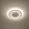 Кругла Led люстра до 15 м² у білому корпусі діаметр 45 см (VEGA dual 75W 2R WHITE/WHITE)