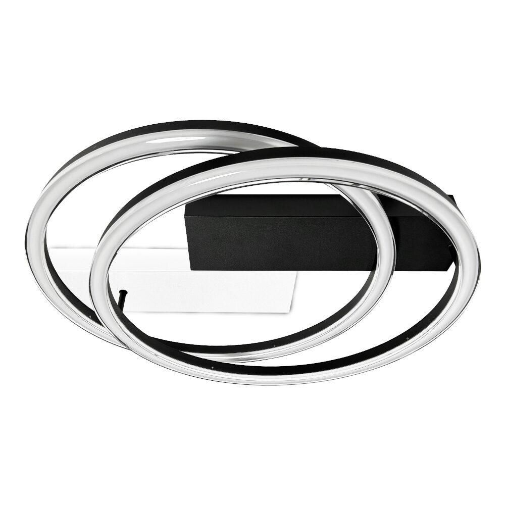 Круглий LED smart світильник 80 Вт до 15 м² VIOLUX BRIONI-R біло-чорний