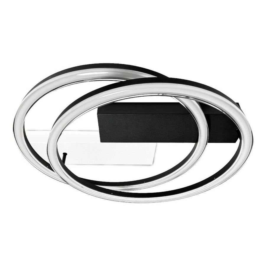 Круглий LED smart світильник 80 Вт до 15 м² VIOLUX BRIONI-R біло-чорний