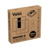 Квадратний LED smart світильник 84 Вт до 15 м² VIOLUX BRIONI-S біло-чорний