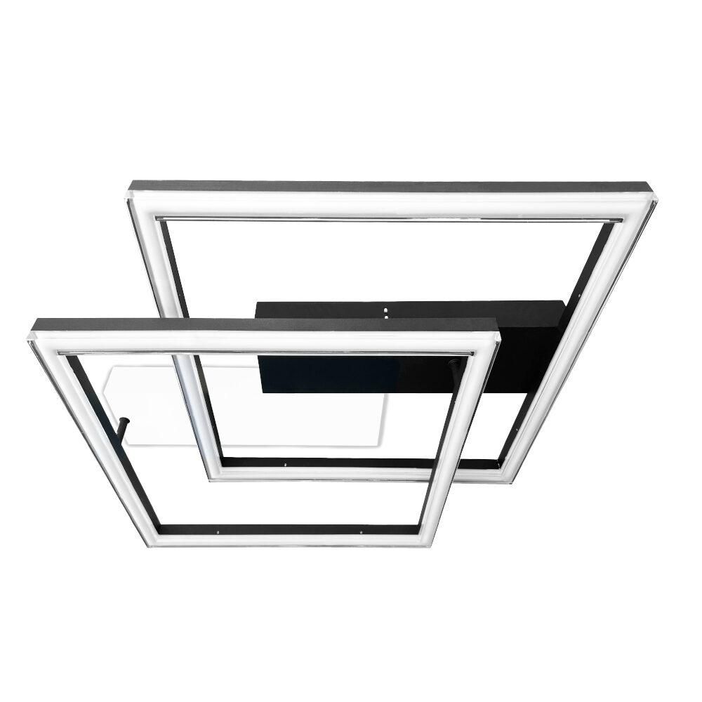 Квадратний LED smart світильник 84 Вт до 15 м² VIOLUX BRIONI-S біло-чорний