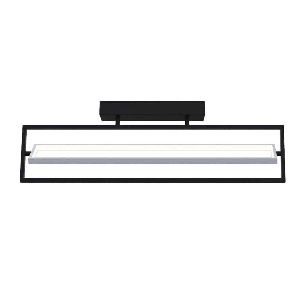 Прямокутний LED smart світильник 60 Вт до 15 м² VIOLUX PRADA чорно-білий