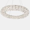 Сучасна кришталева Led люстра Pandora 70 Wt срібного кольору (567-600CH)