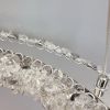 Сучасна кришталева Led люстра Pandora 70 Wt срібного кольору (567-600CH)